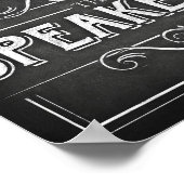 チョークスタイルパーティープリント/スピーカーシー看板ポスター ポスター (角)