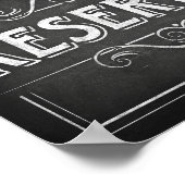 チョークスタイルパーティープリント/予約看板ポスター ポスター (角)