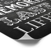 チョークスタイルパーティープリント/二日酔い引用文標識 ポスター (角)