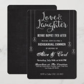 チョークスタイルリハーサルディナー招待状02 招待状 (正面/裏面)