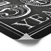 チョークスタイル応援から50年署名プリント ポスター (角)