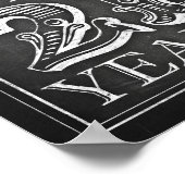 チョークスタイル応援へ21年署名プリント ポスター (角)