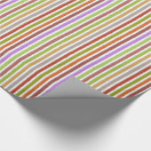 チョークストライプの色 – クリーム数々のと色 ラッピングペーパー (角)