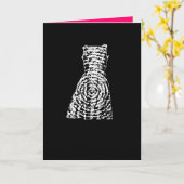 チョークドレスファッショングリーティングカード（カラーオプション） カード (黄色い花)