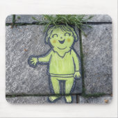 チョークドードル通りアートオブハッピーウーマン マウスパッド (正面)