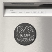 チョークハートマグネットの周年記念 マグネット (インサイチュ (食洗機))