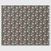 チョークハート包装紙 ラッピングペーパー (フラット)