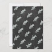 チョークパインリースクリスマスホリデーフォトカード シーズンカード (裏面)