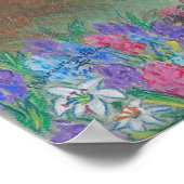 チョークパステルイースターランドスケープポスター ポスター (角)