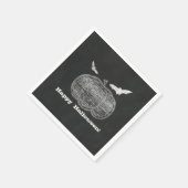 チョークパンプキンチョークボードハローウィンパーティ スタンダードカクテルナプキン (角)