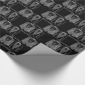 チョークパーソナライズされたボードゲイ結婚のギフトラップ ラッピングペーパー (角)