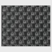 チョークパーソナライズされたボードゲイ結婚のギフトラップ ラッピングペーパー (フラット)