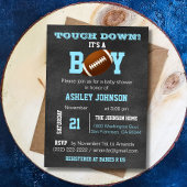 チョークパーソナライズされたボードサッカーテーマベビーシャワー 招待状