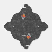 チョークパーソナライズされたボードバスケットボールとフープ フェイバーボックス (折り畳みなし)