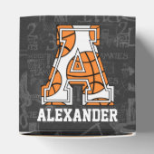 チョークパーソナライズされたボードバスケットボール文字A フェイバーボックス (上部)