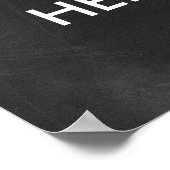 チョークパーソナライズされたボードプリント ポスター (角)