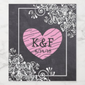 チョークパーソナライズされたボードワインボトルラブル ワインラベル (シングルラベル)