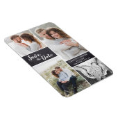 チョークパーソナライズされたボード写真コレージ結婚ズ マグネット (右側)