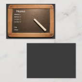 チョークビジネスCのArdoiseのヴィンテージの学校の石板 名刺 (正面/裏面)