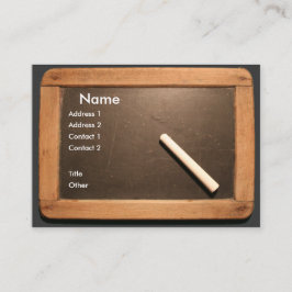 チョークビジネスCのArdoiseのヴィンテージの学校の石板 名刺