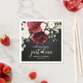 チョークファンシーバーガンディを愛し素朴ているもの スタンダードカクテルナプキン (インサイチュ)