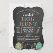 チョークファンシーボードイースターエッグ狩り 招待状 (正面)
