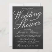 チョークファンシーボードウェディングシャワー招待状 招待状 (正面)
