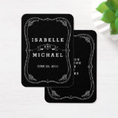 チョークファンシーボードヴィンテージウェディングギフトラベル (デスク)