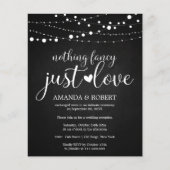 チョークファンシー予算結婚式招待状 (正面)