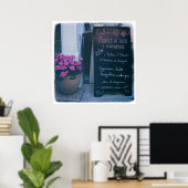 チョークフランスのボードメニュー ポスター (ホームオフィス)