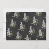 チョークフローラアルファベットメリークリスマスフォトカード シーズンカード (裏面)