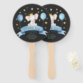 チョークベイビーぞう スター 風船 両面 ハンドファン (正面&裏面)