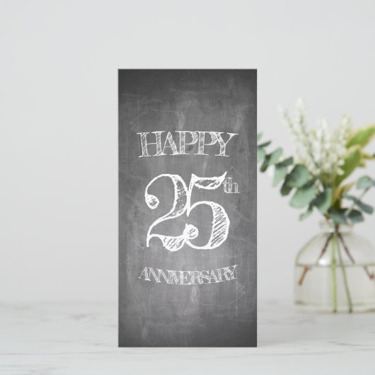 チョークボードで25周年を迎える (スタンド正面)