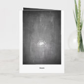 チョークボードで25周年を迎える カード (裏面)