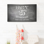 チョークボードで25周年を迎える 横断幕 (インサイチュ)