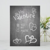チョークボードに私のバレンタイン (スタンド正面)