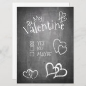 チョークボードに私のバレンタイン (正面/裏面)