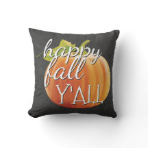 チョークボードのカボチャ Happy Fall Yall