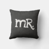 チョークボードウェディング ミスター ミスター クッション (裏面)