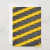 チョークボードダンプトラック建築誕生日パーティー 招待状 (裏面)