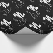 チョークボードトナカイ ラッピングペーパー (角)