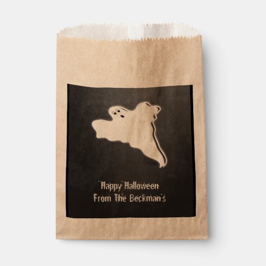 チョークボードハ不気味ロウィン幽霊 フェイバーバッグ (正面)