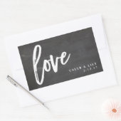 チョークボードミニシャンパン,ミニワイン,ラベル 長方形シール (封筒)