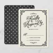 チョークボードユニオン | 結婚式返信カード 出欠カード (正面/裏面)