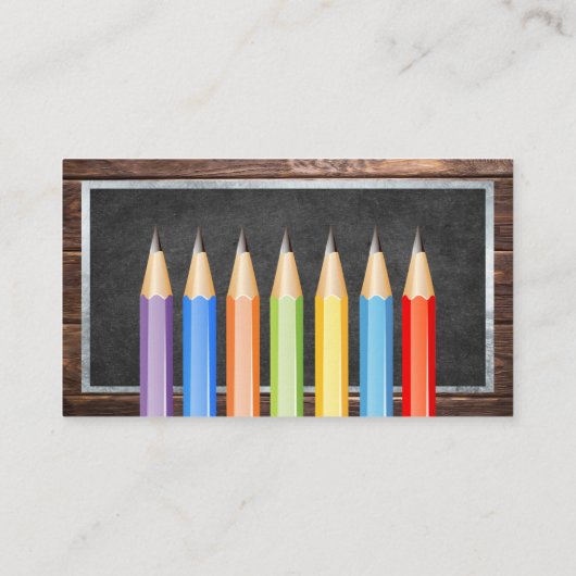 チョークボード先生教育学校 名刺 (裏面)