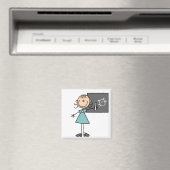 チョークボード磁石にフィギュア女の子を貼る マグネット (インサイチュ (食洗機))