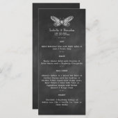 チョークボード蝶メニュー メニュー (正面/裏面)