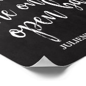 チョークボード ウェディング オープン バー 8x10 サイン (角)
