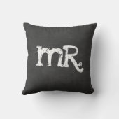 チョークボード ウェディング ミスター ミスター クッション (裏面)