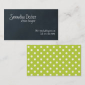 「チョークボード」カスタマイズ可能な名刺 名刺 (正面/裏面)